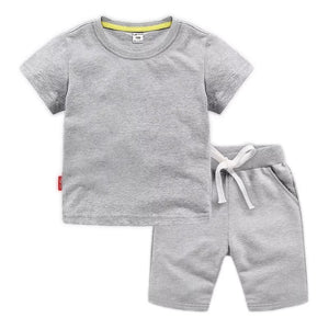 Boys Gray Two Piece Set