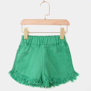 Green Girls Short Pants